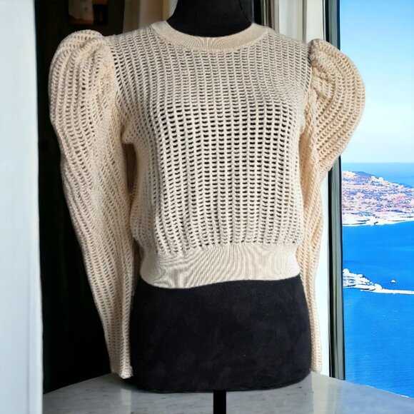 NWOT ULLA JOHNSON (SM) Openwork Delaney - Draped Sleeve Details - Picture 2 of 8